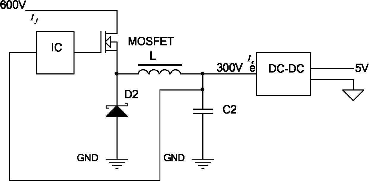 Centrally connected power supply system of LED display screen