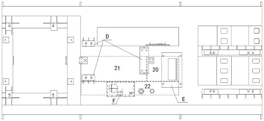 Frame-type common rack structure of integrated oil tank