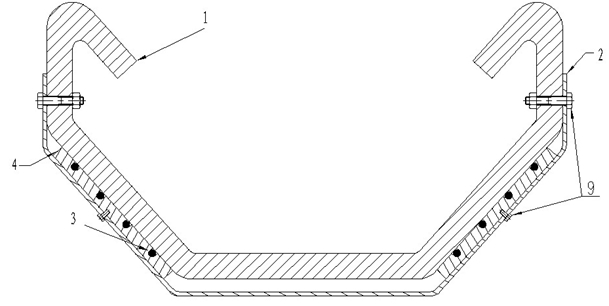 Local heating method and device for multi-span greenhouse