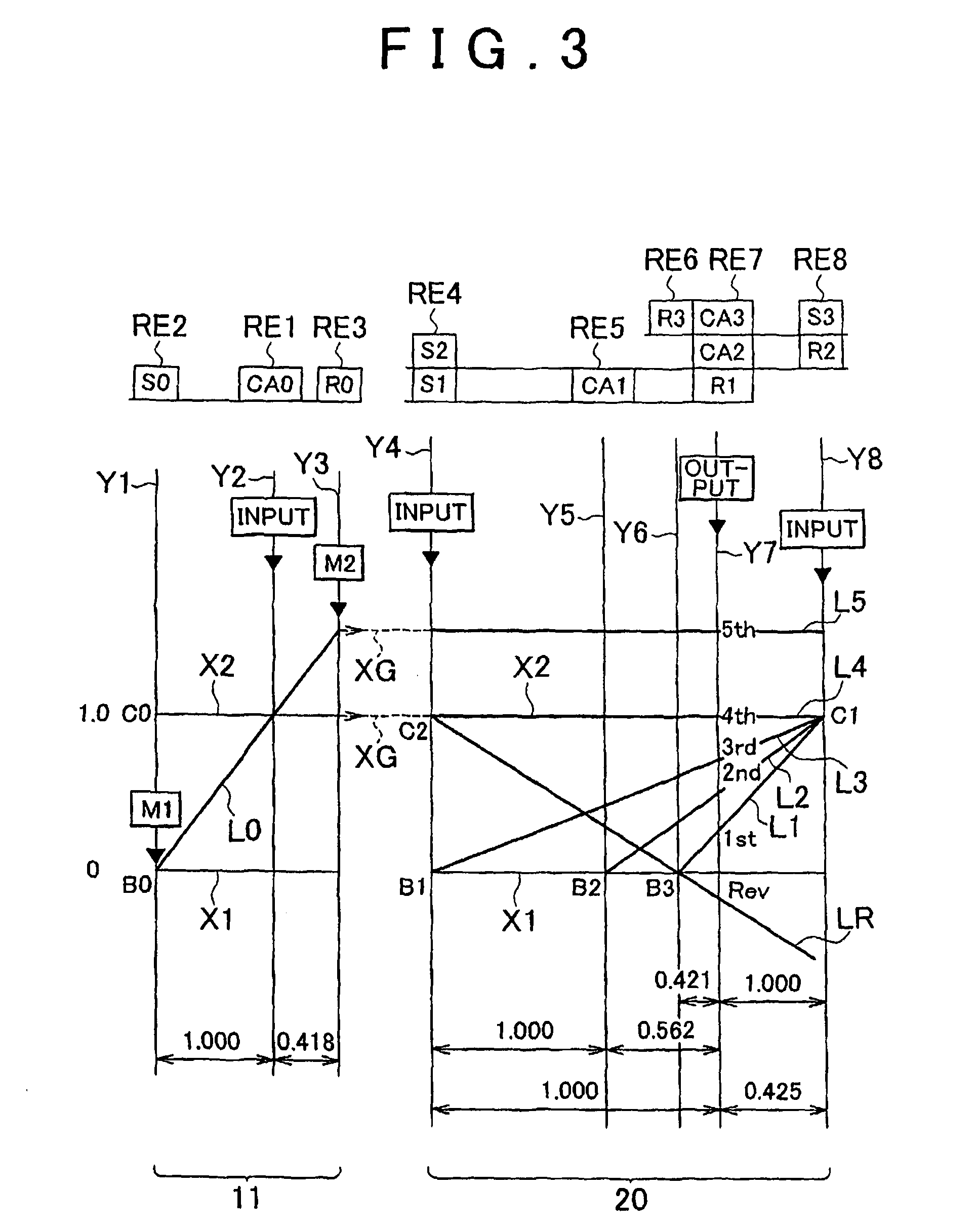 Control device for power transmission device for vehicle
