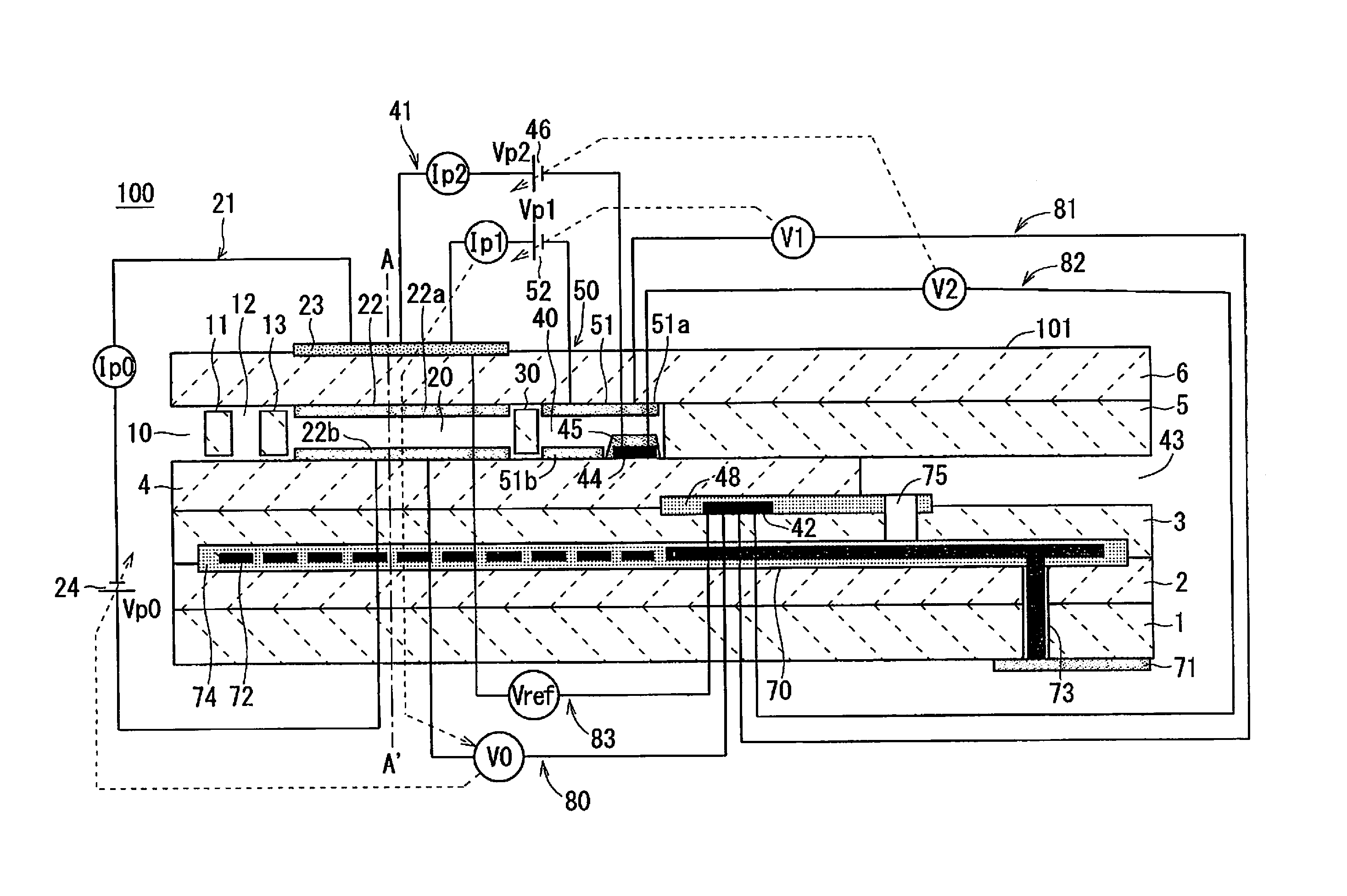 Method for performing processing on gas sensor