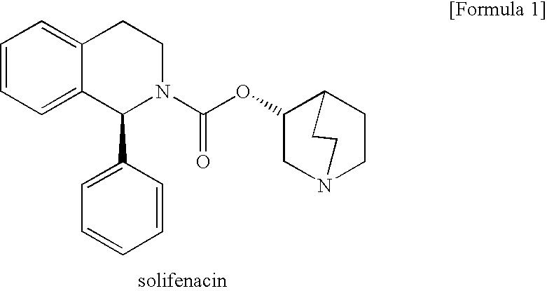 Pharmaceutical agent comprising solifenacin