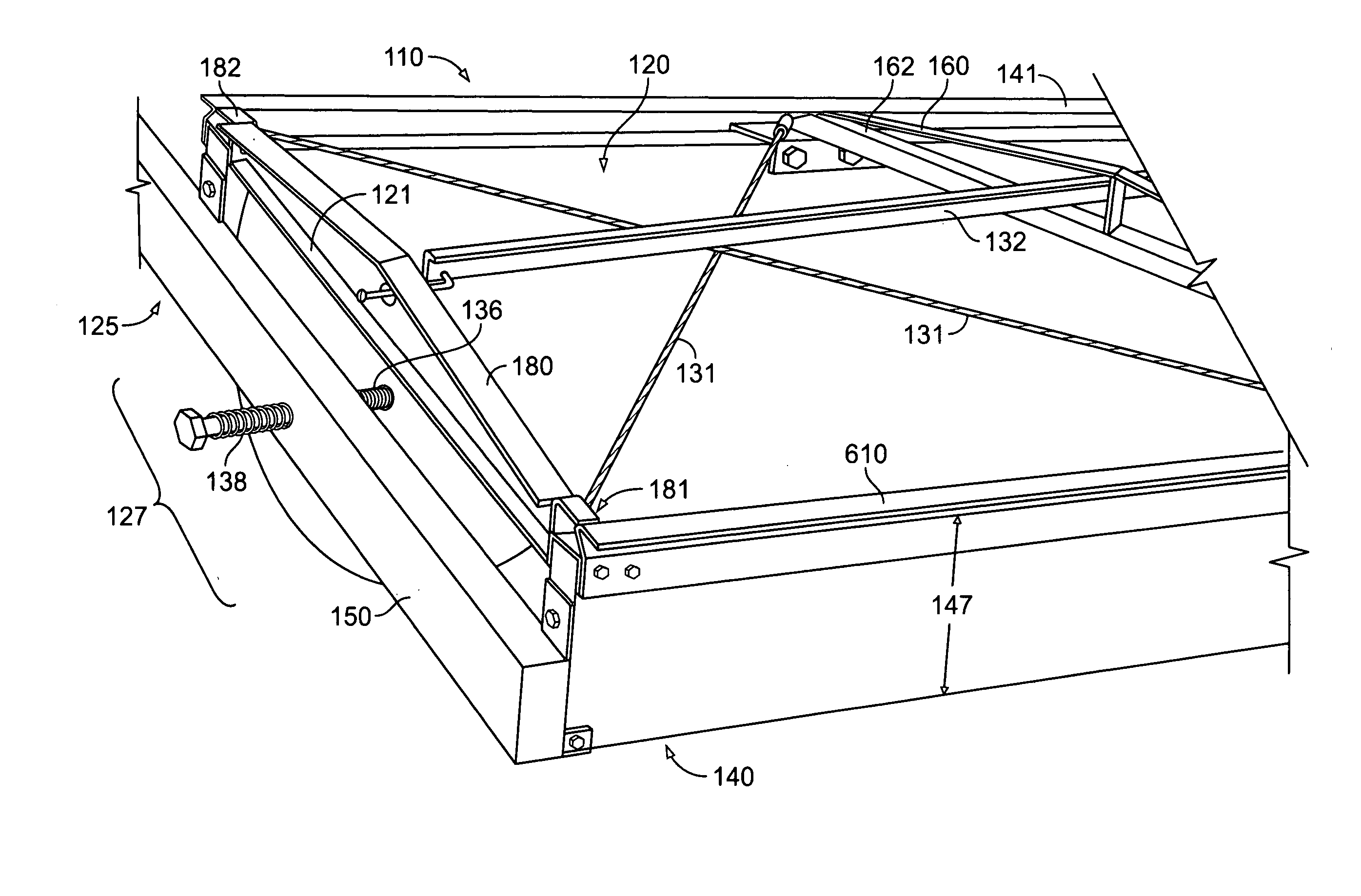 Method for Supporting a Stretched Membrane Solar Trough Collector