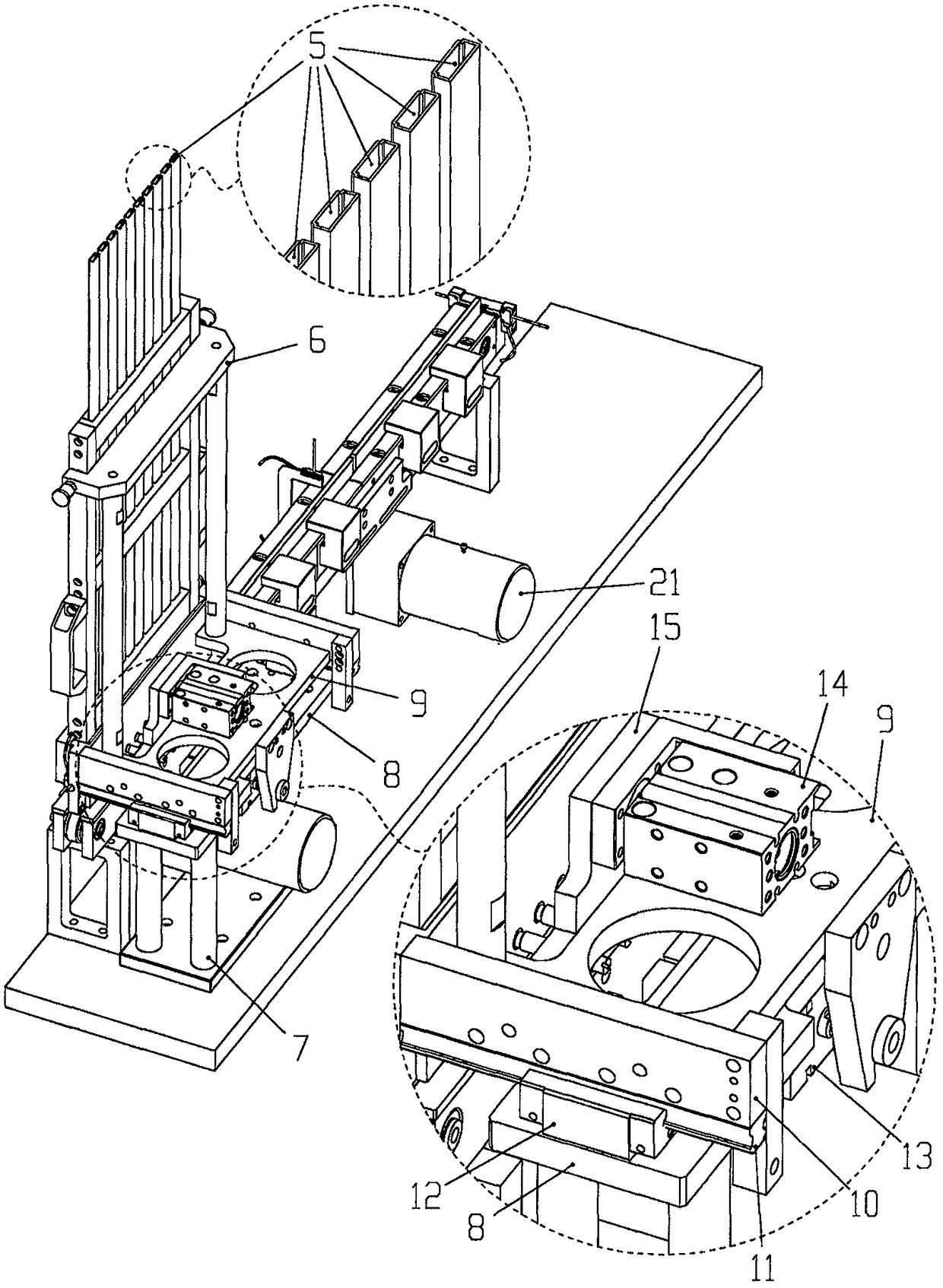 Automatic feeding assembly line equipment for electronic connectors