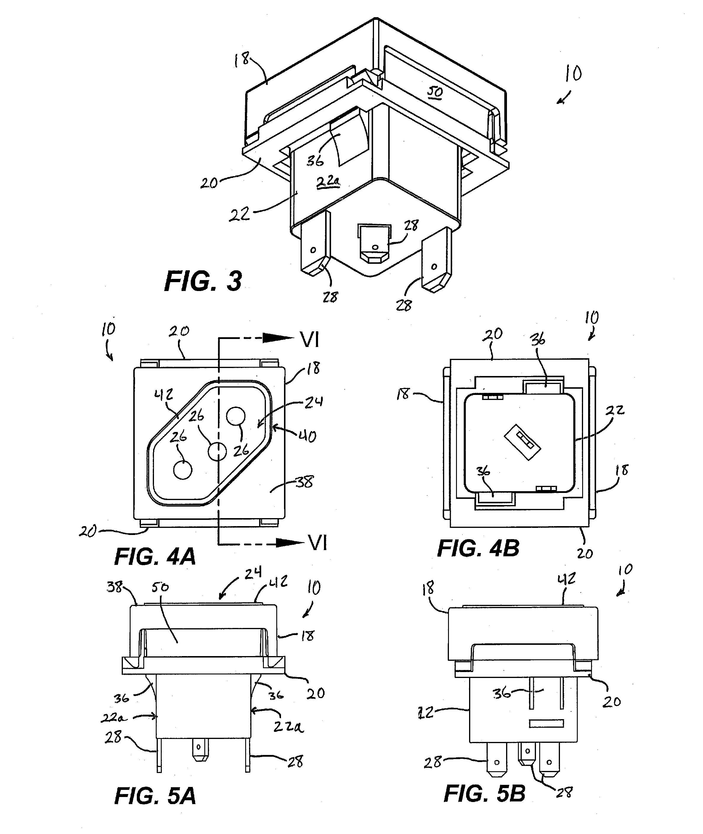 Mounted electrical receptacle