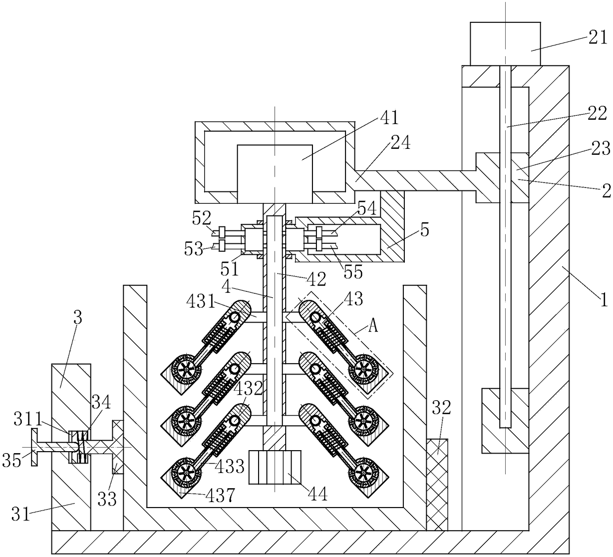 Ink dispersion treatment system for producing printing ink