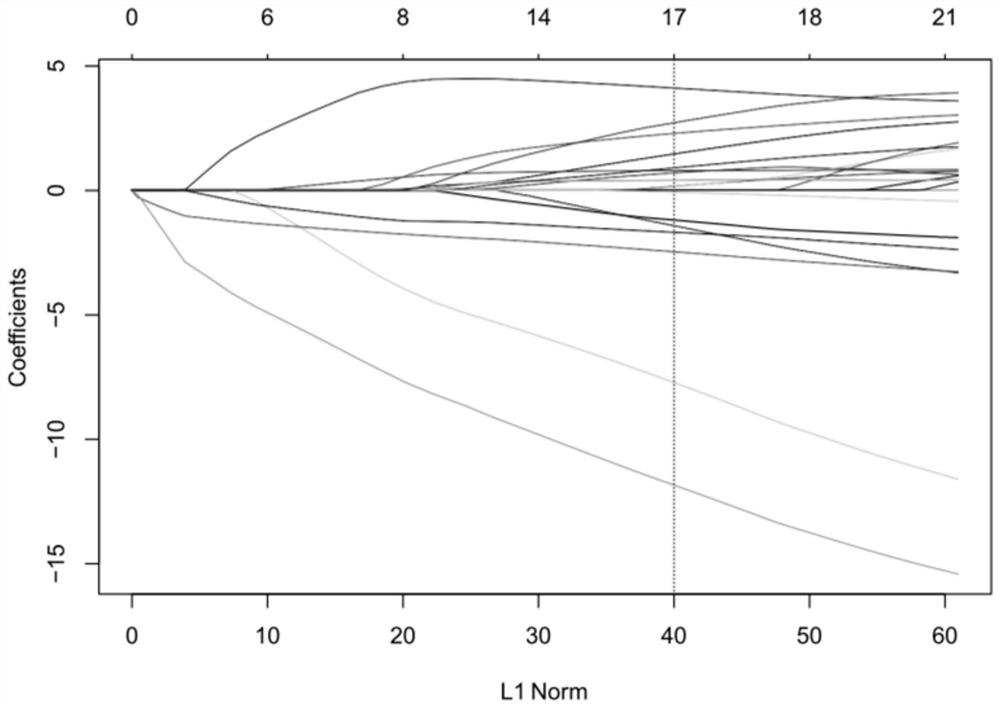 A comprehensive prediction model, construction method and device for lung cancer prognosis