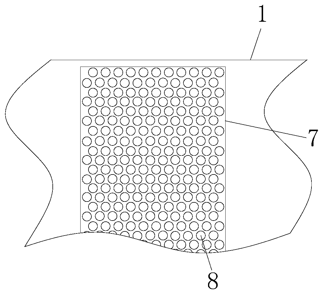 Sealing dust-retaining strip brush device and using method thereof