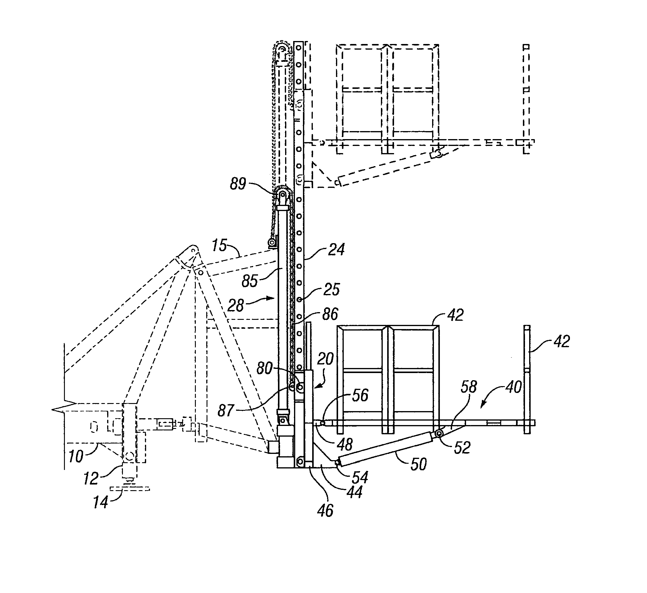 Automated System for Positioning and Supporting the Work Platform of a Mobile Workover and Well-Servicing Rig
