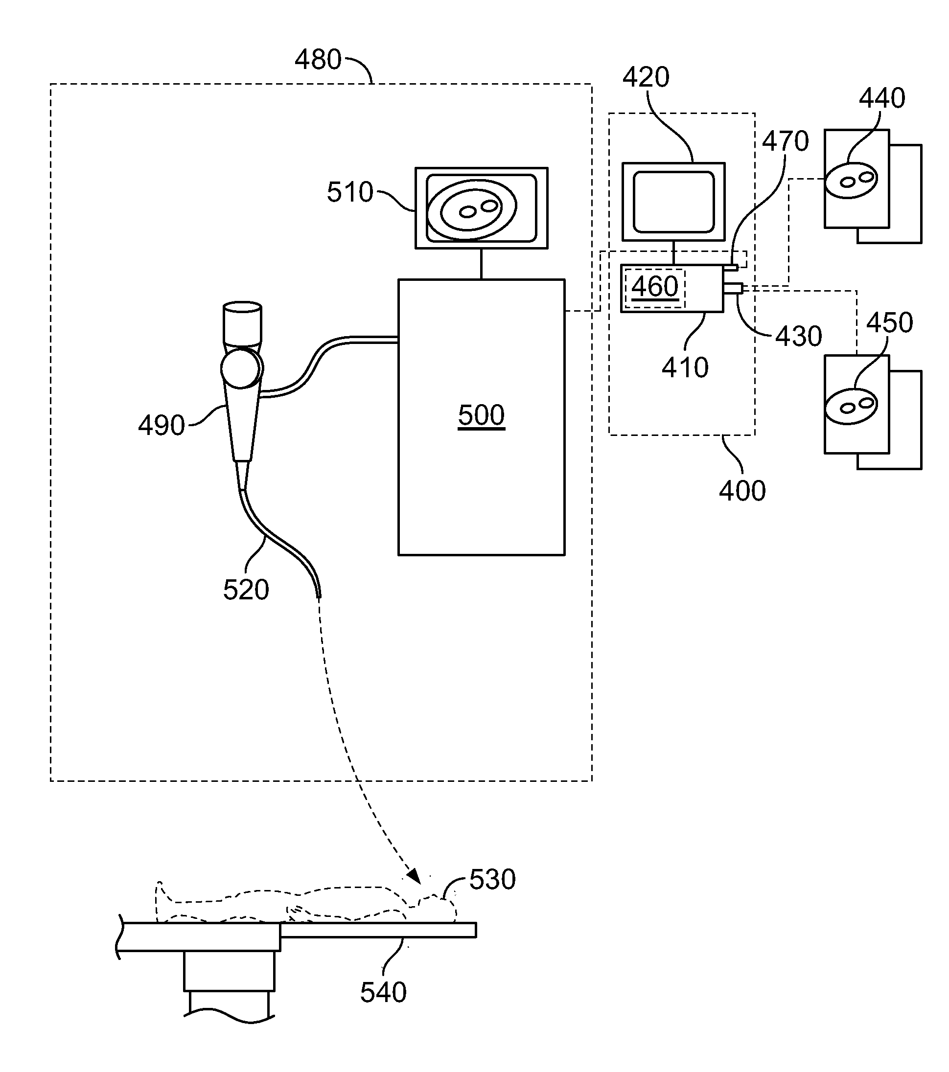 System and method for determining airway diameter using endoscope