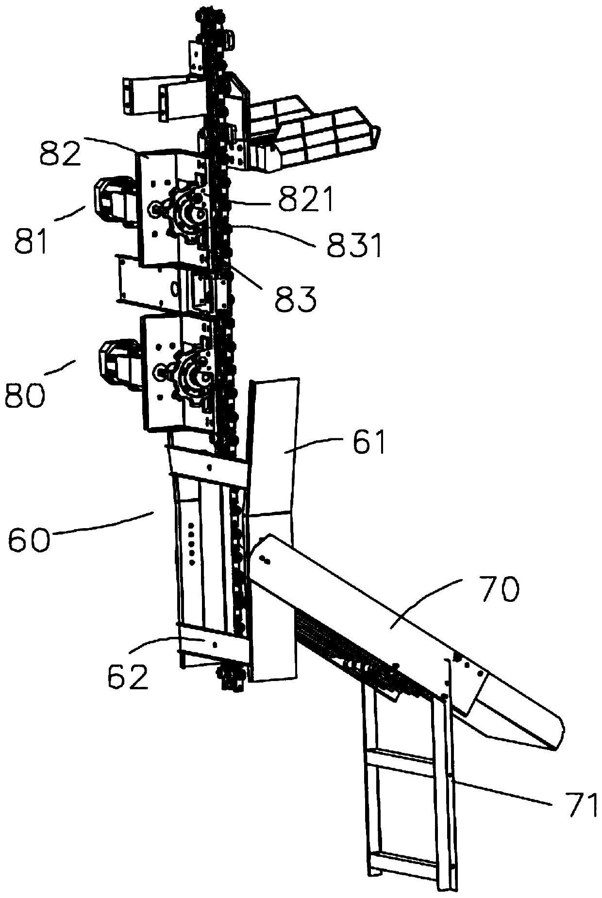 Conveying line and step-out detecting method of conveying line
