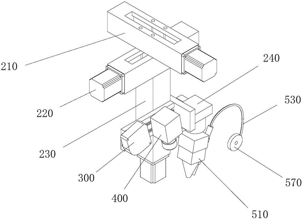 3D additive repair device for laser-arc hybrid welding and repair method