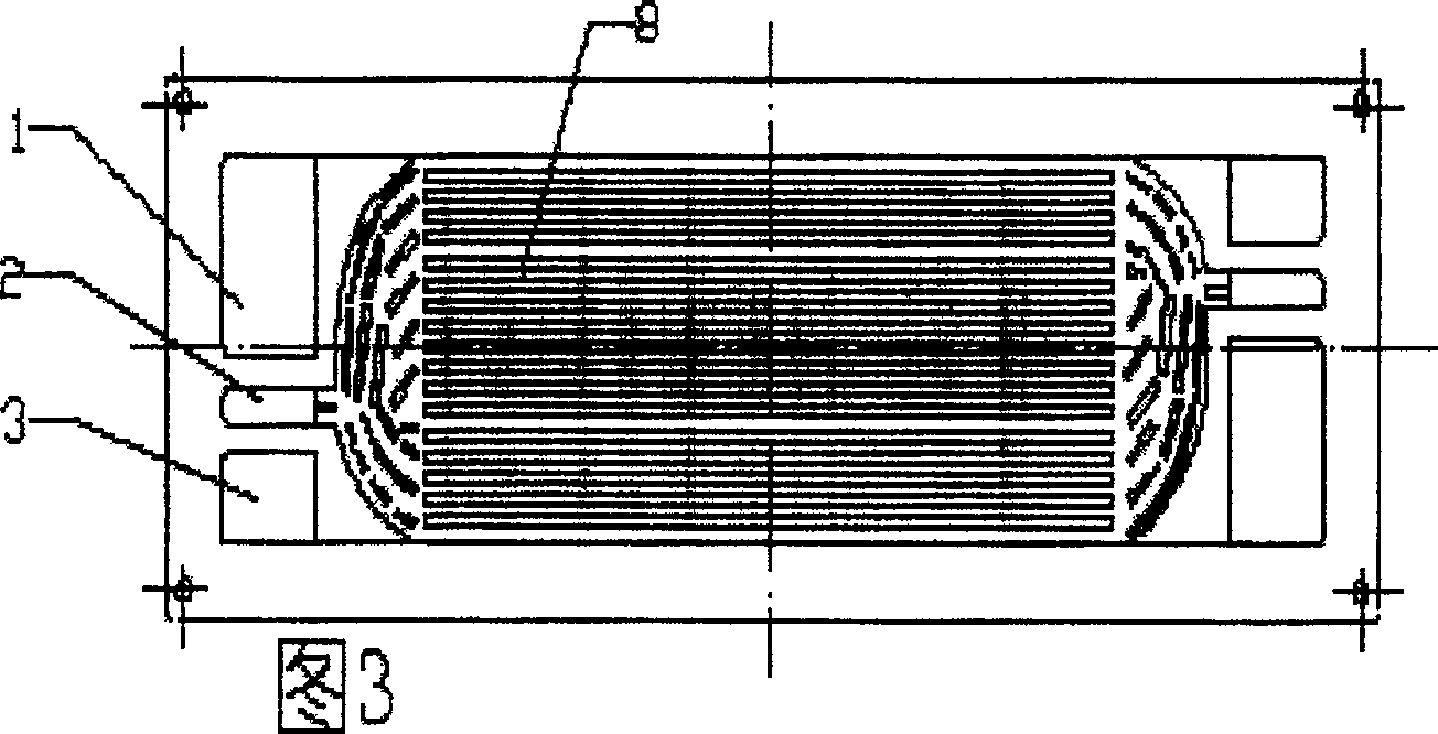 Method for preparation of flexible graphite material for fuel cell with groove plate on both sides