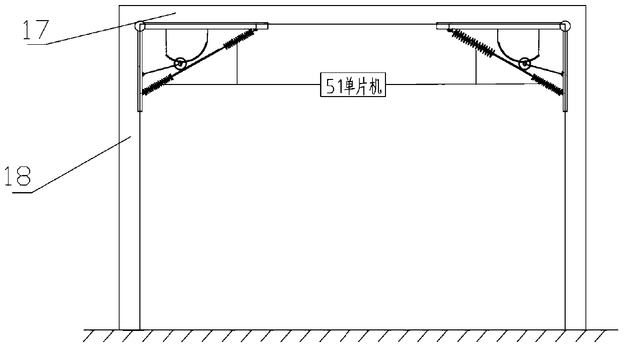 Beam column node displacement amplification damping device having recoverable function