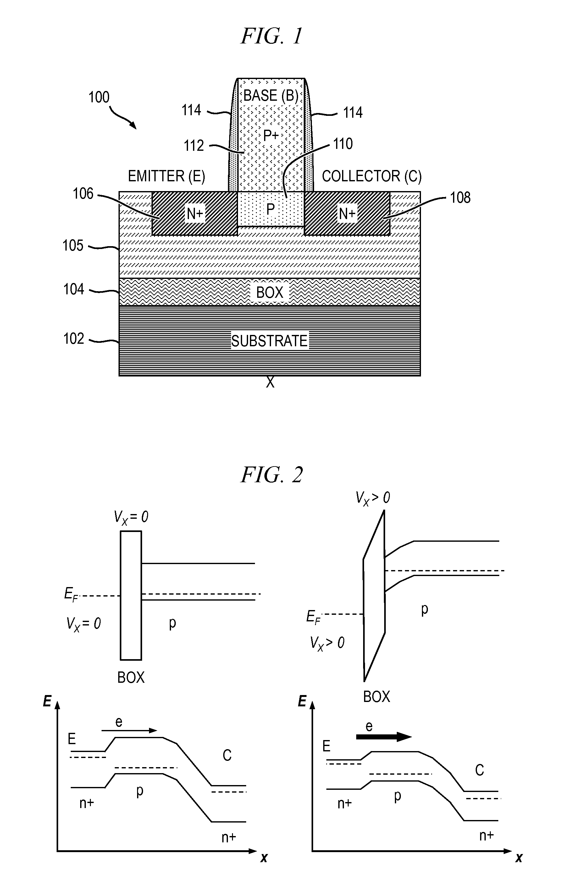 Lateral bipolar sensor with sensing signal amplification