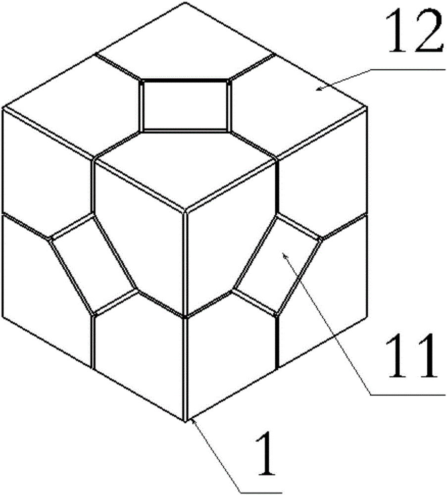 Magic cube nail polish box