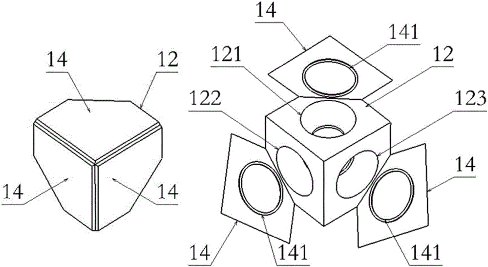 Magic cube nail polish box