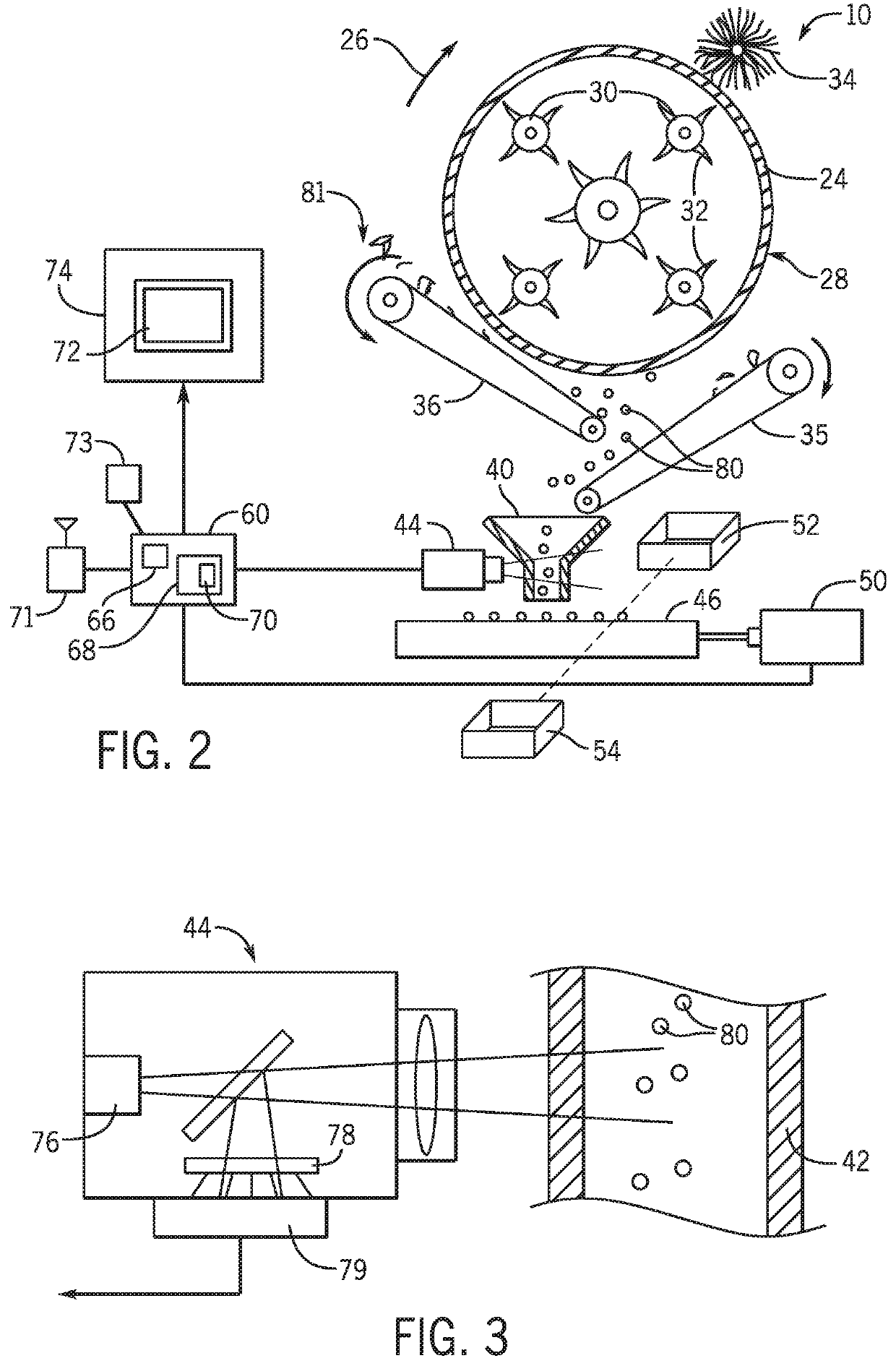 Apparatus for assessing and harvesting peas