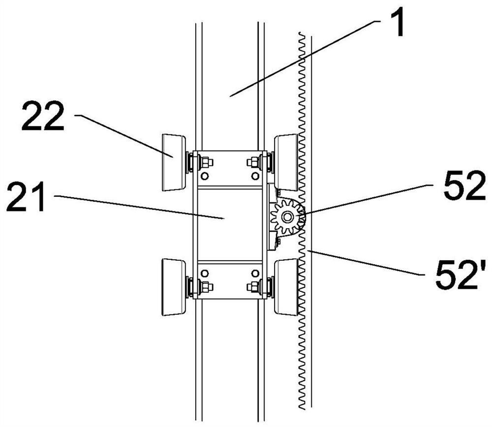 A middle door guide mechanism of a garbage compactor