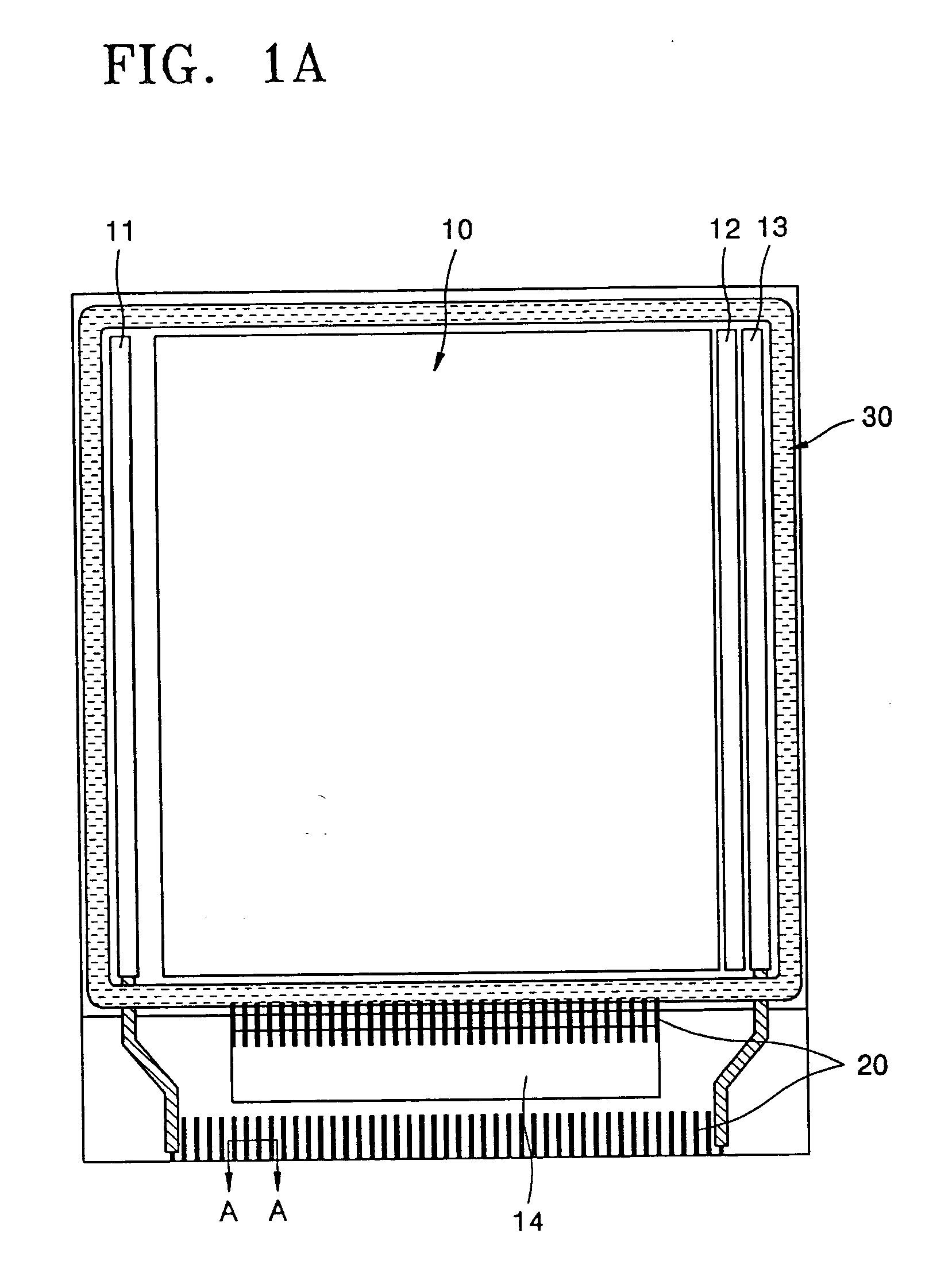 Light emitting display (LED) and method of manufacture