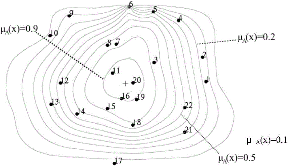 Fuzzy set visualization method and application thereof to aspect of medical data visualization