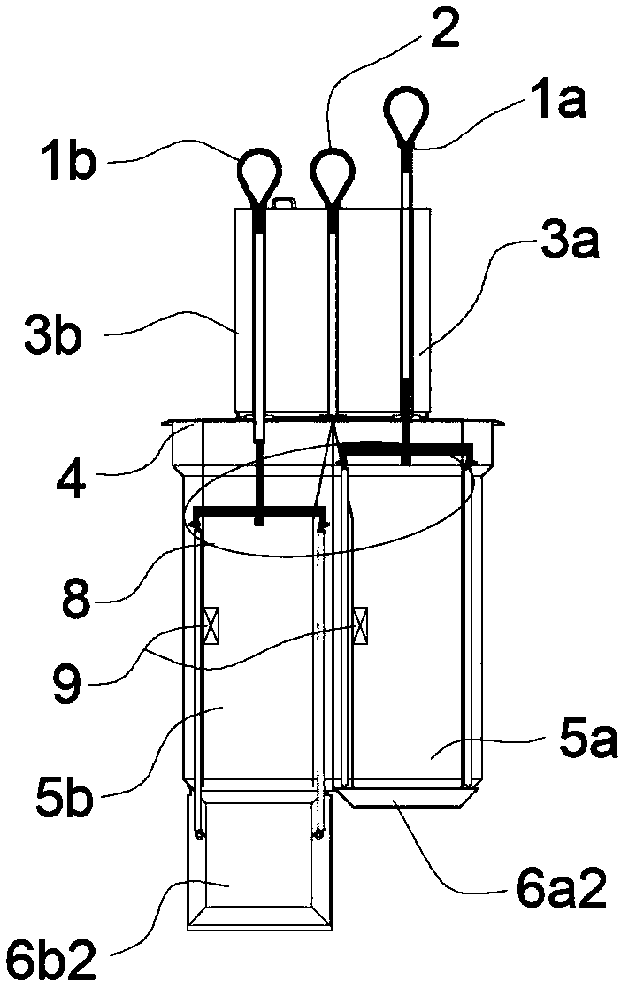 Three-ring double-box intelligent hidden type garbage can