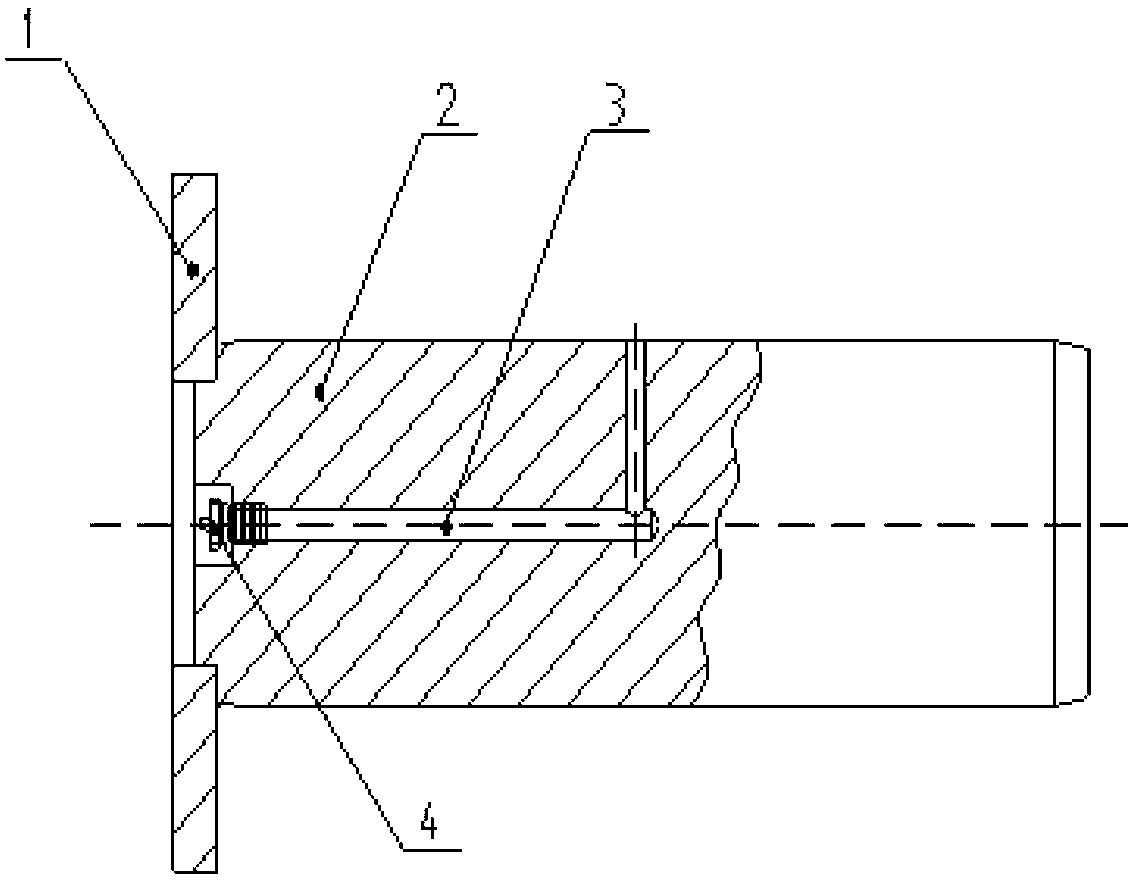 Hinge pin for full-bushing full-slewing drilling machine