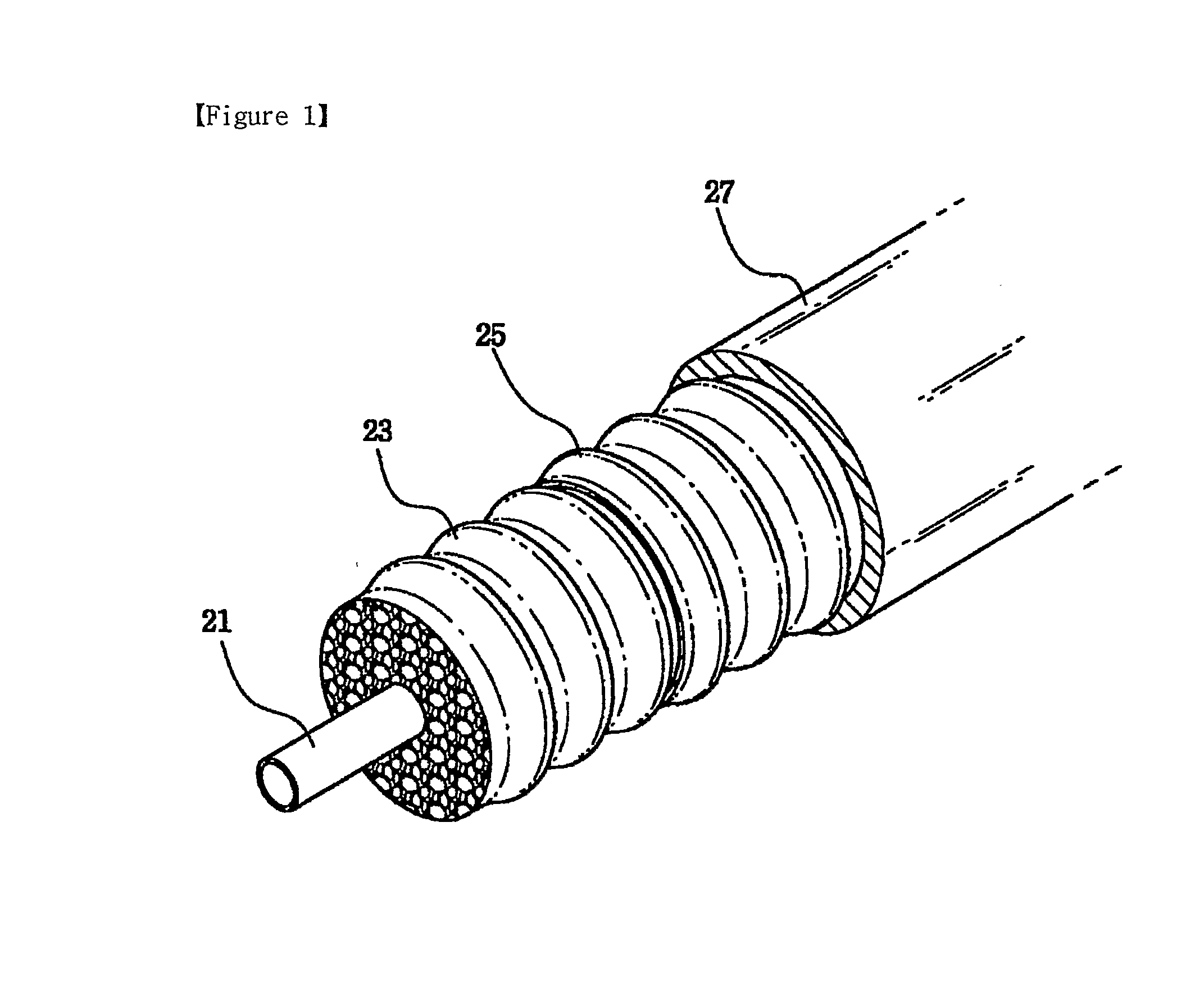 Highly foamed coaxial cable