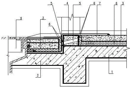 Energy-saving geoheat floor ground surface drainage structure
