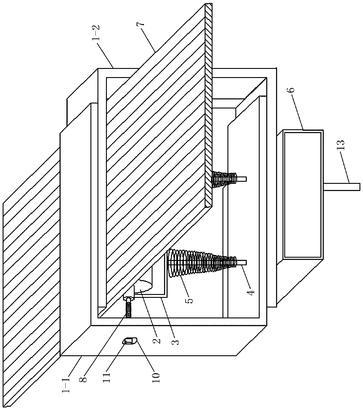 An insulating device for the installation port of the grounding wire