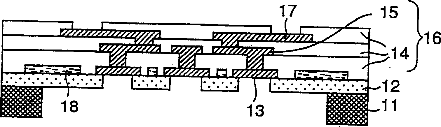 Semiconductor device mounting board, method of manufacturing the same, method of inspecting the same, and semiconductor package