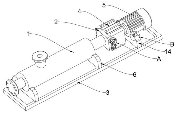 A gear reducer for a high-efficiency single-screw pump