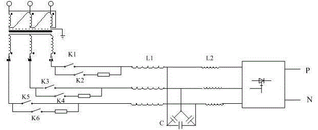 Pulse width modulation (PWM) rectifier using transformer leakage inductance as LCL filtering