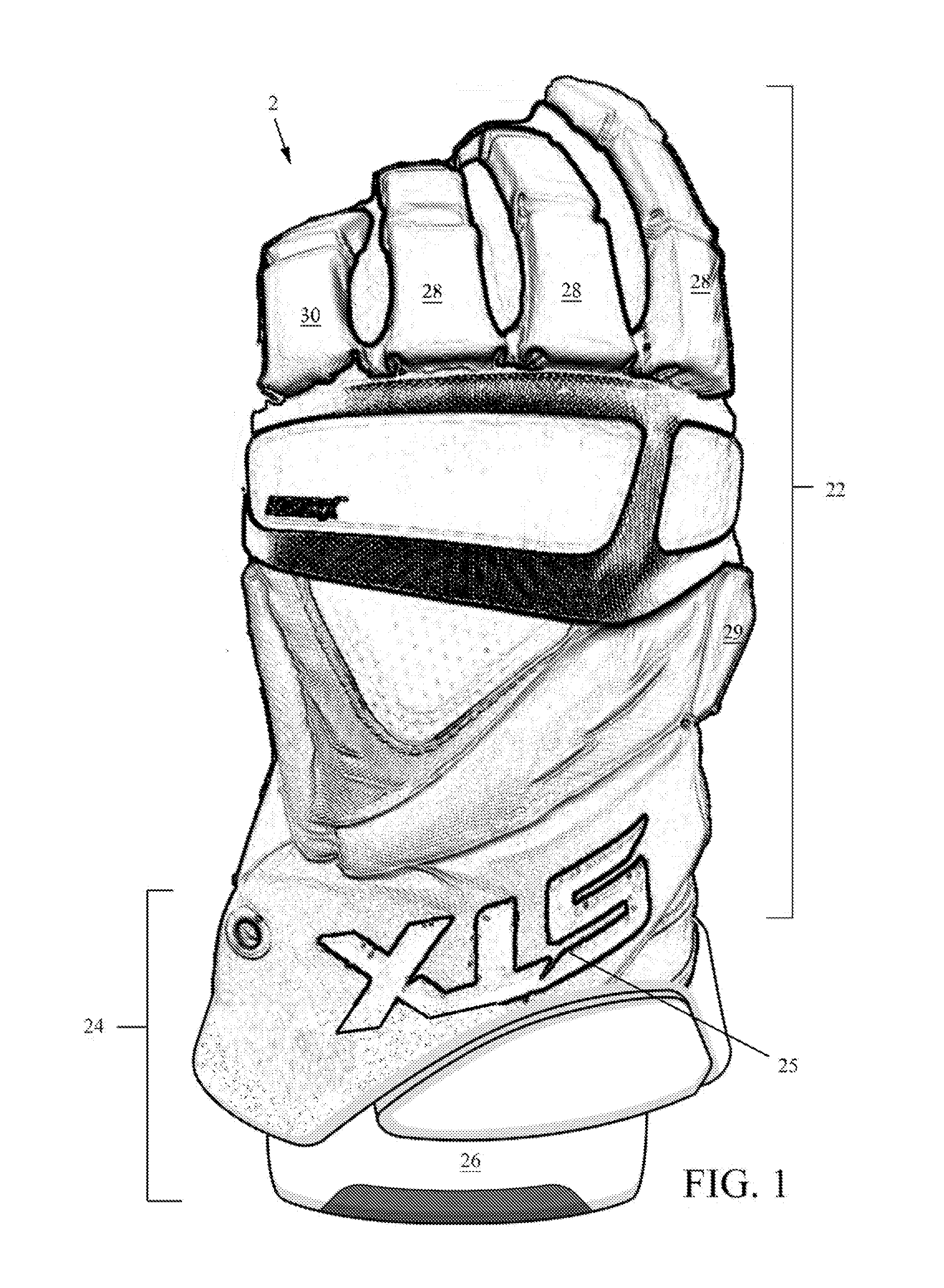Protective sports glove