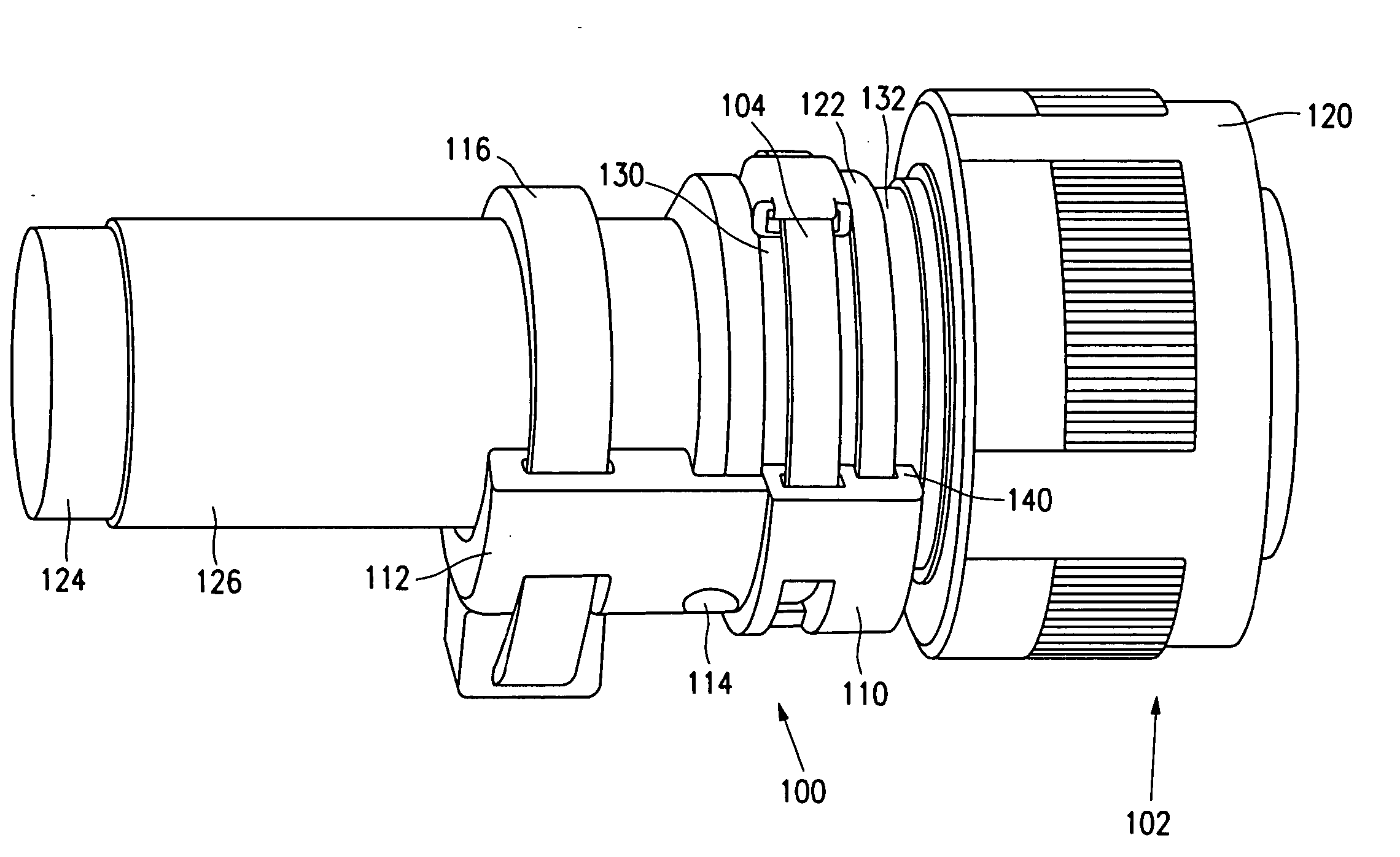 Backshell device for a connector