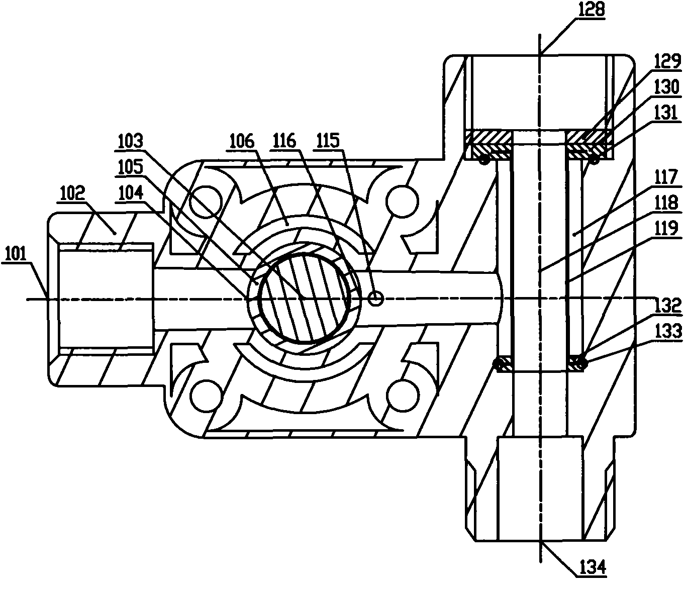 Pure water machine system with negative pressure stop valve