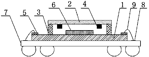 Thin chip vacuum packaging structure