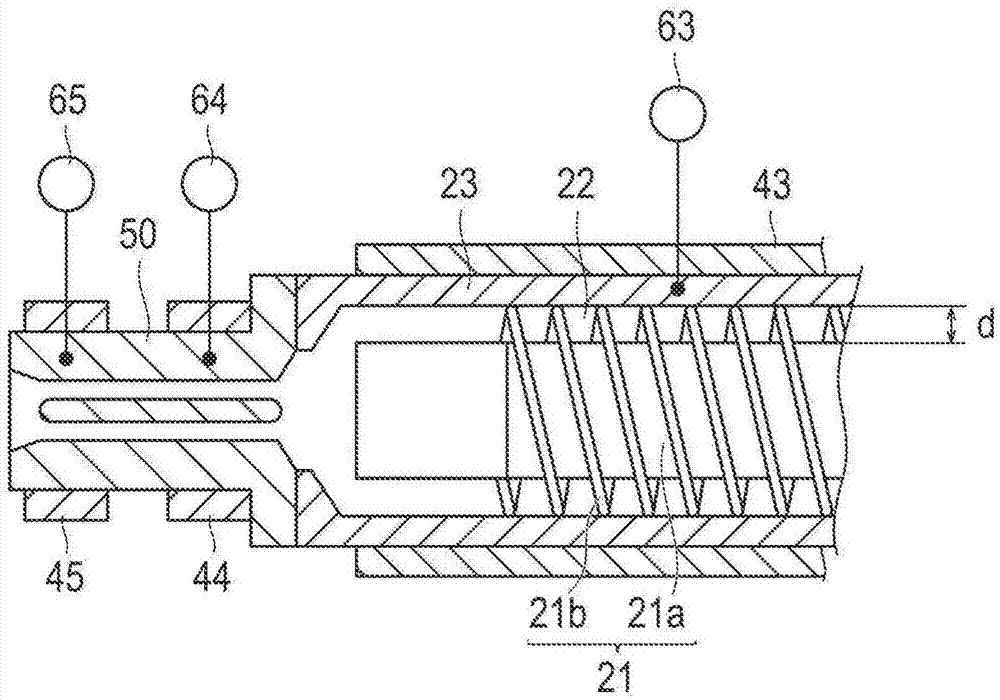Molded article for medical use, extrusion molding method for molded article for medical use, and extrusion molding device for molded article for medical use