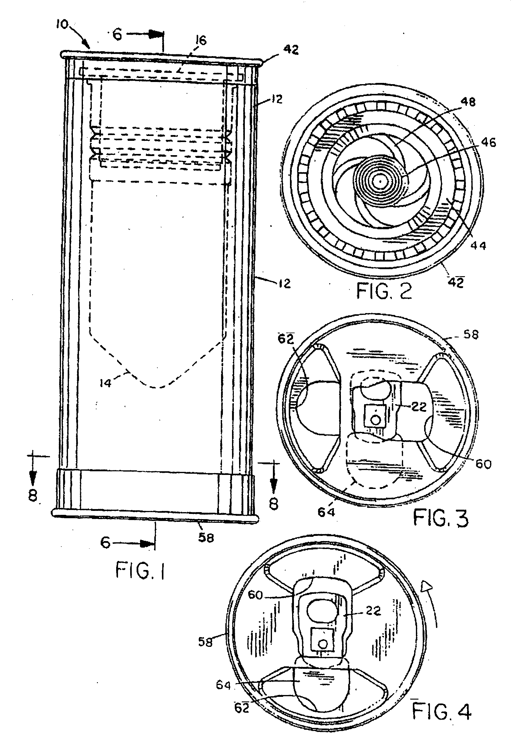 Container with module for heating or cooling the contents
