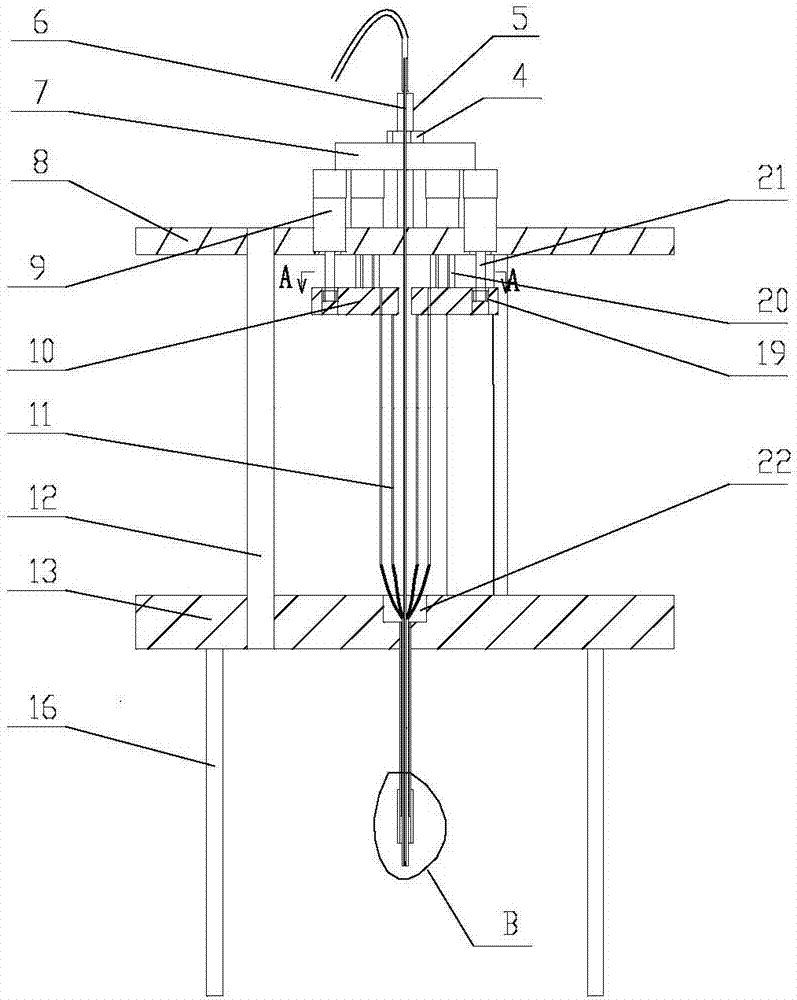 A attitude control method for a liquid droplet micromanipulator structure
