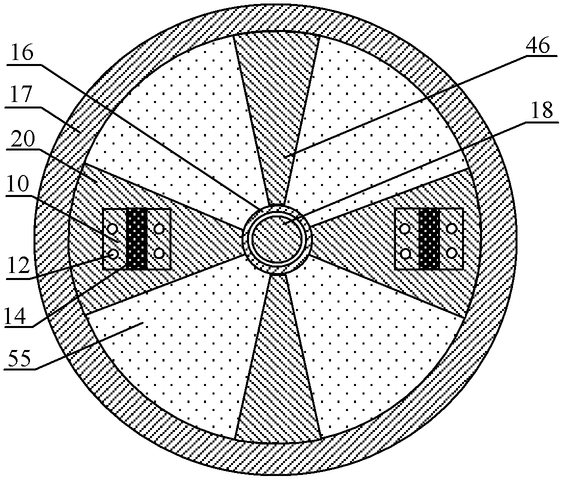 Electrorheological fluid damper with magnetic rotation and axial movement