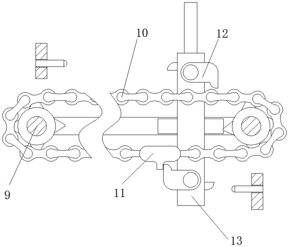 A metal plate bending device based on the principle of gear transmission