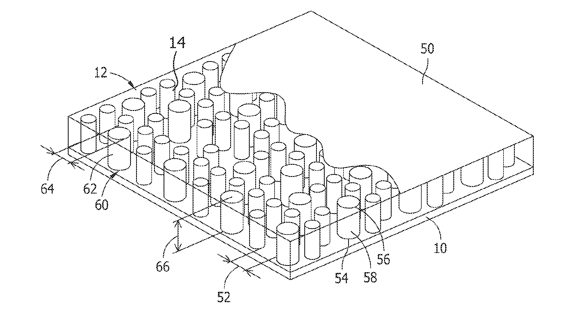 Transducer structure for a transducer probe and methods of fabricating same
