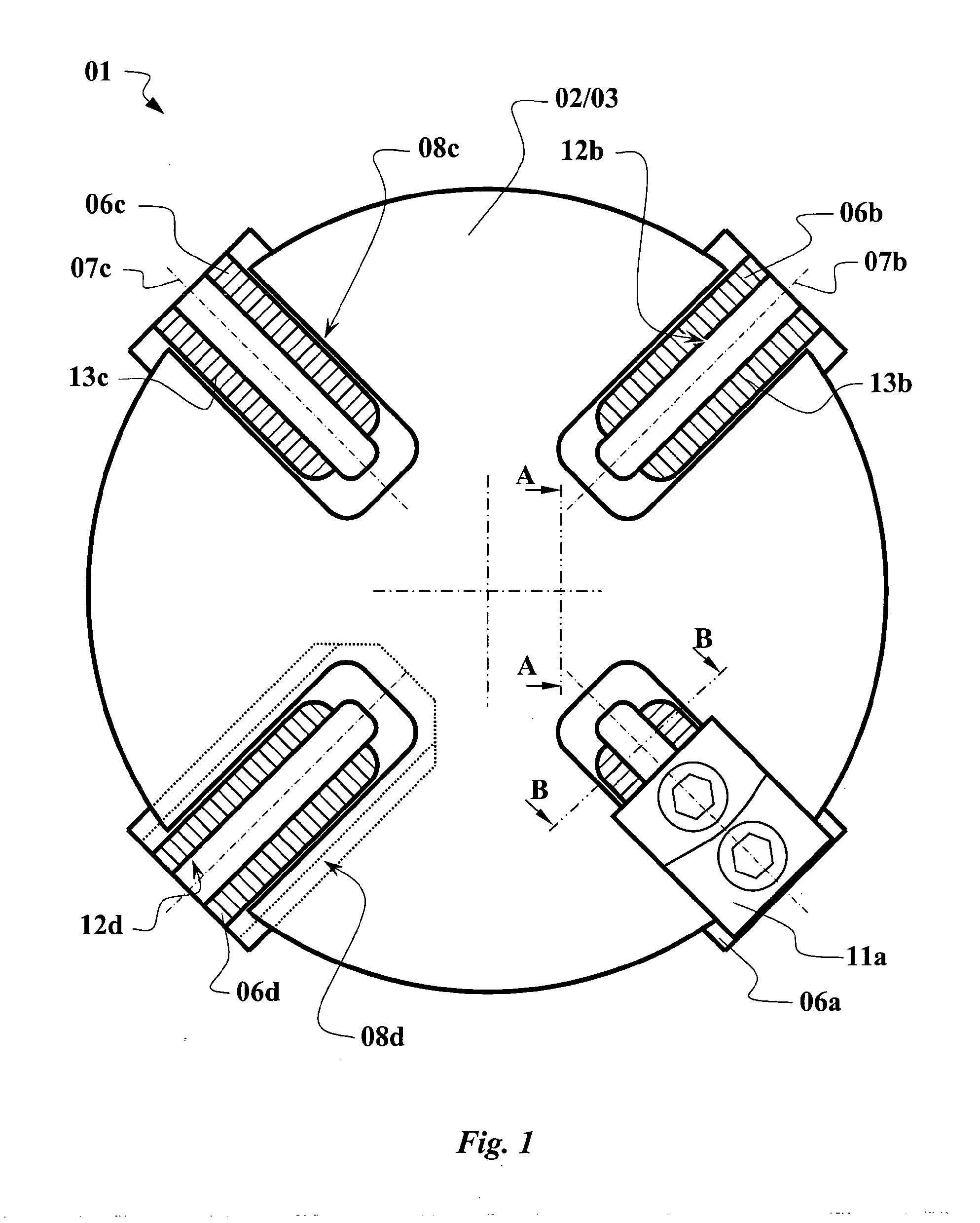 Centric clamping device