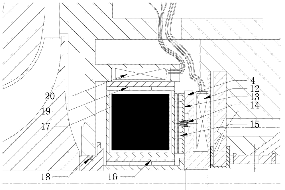 Rotor clutch type motor-driven power generation turbocharger and auxiliary control circuit and control method thereof