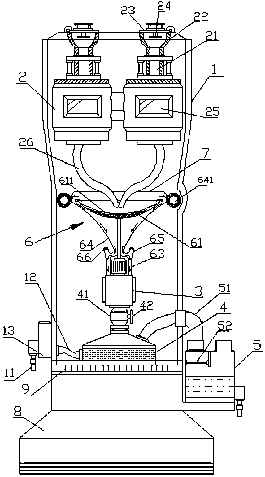 Acid mixing method and acid mixing device thereof