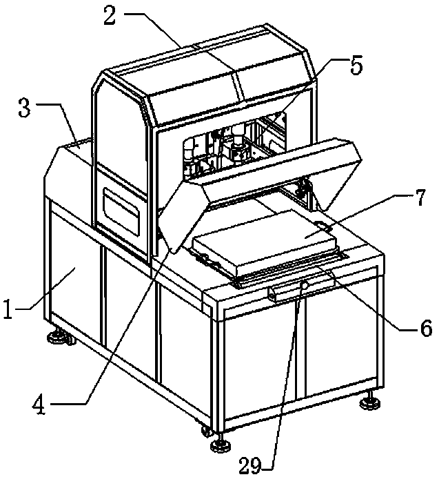 An ultrasonic food cutting machine