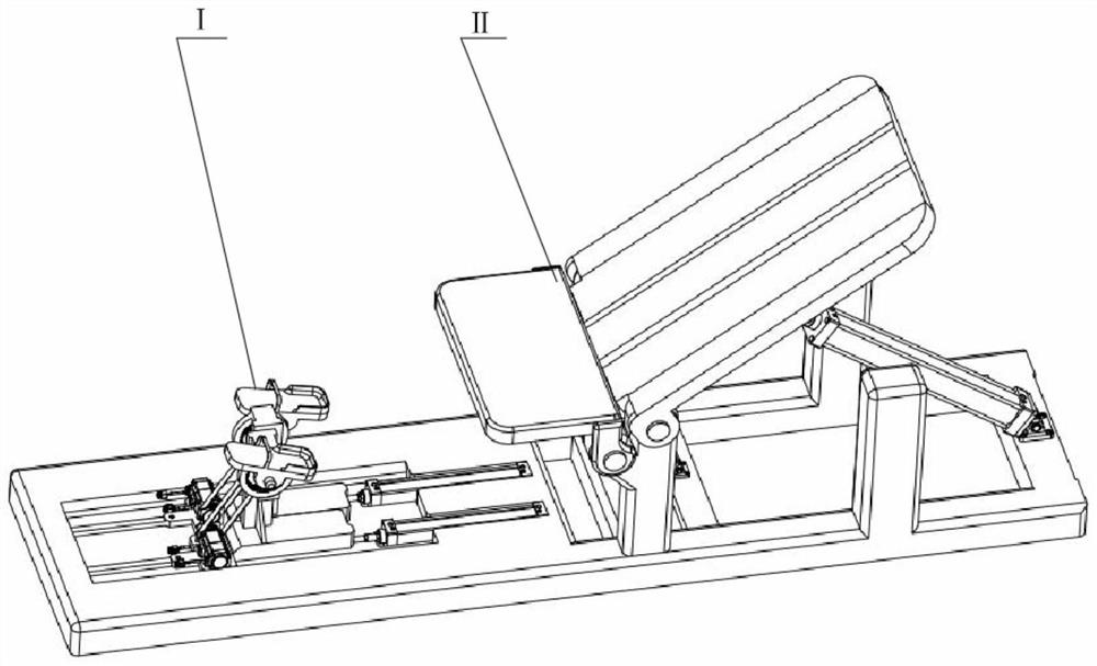 Inclined bed type lower limb rehabilitation equipment