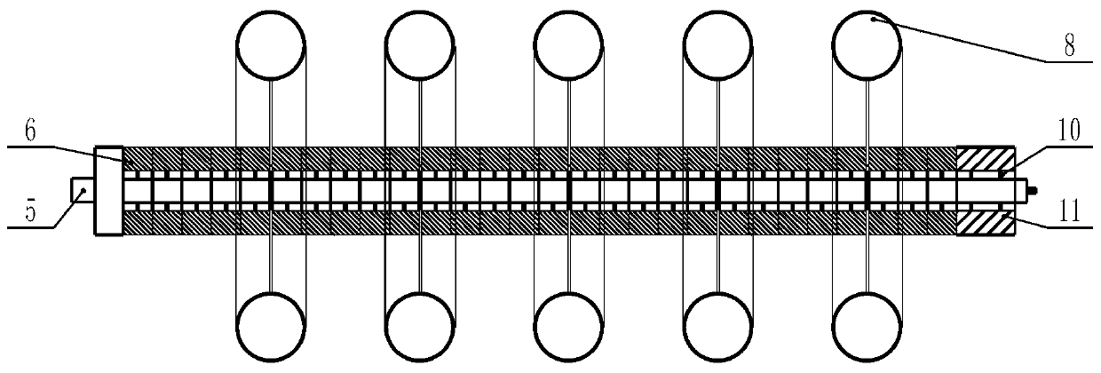 Low-inductance large-capacity adjustable resistance unit and device