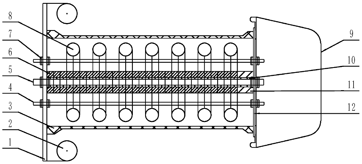 Low-inductance large-capacity adjustable resistance unit and device
